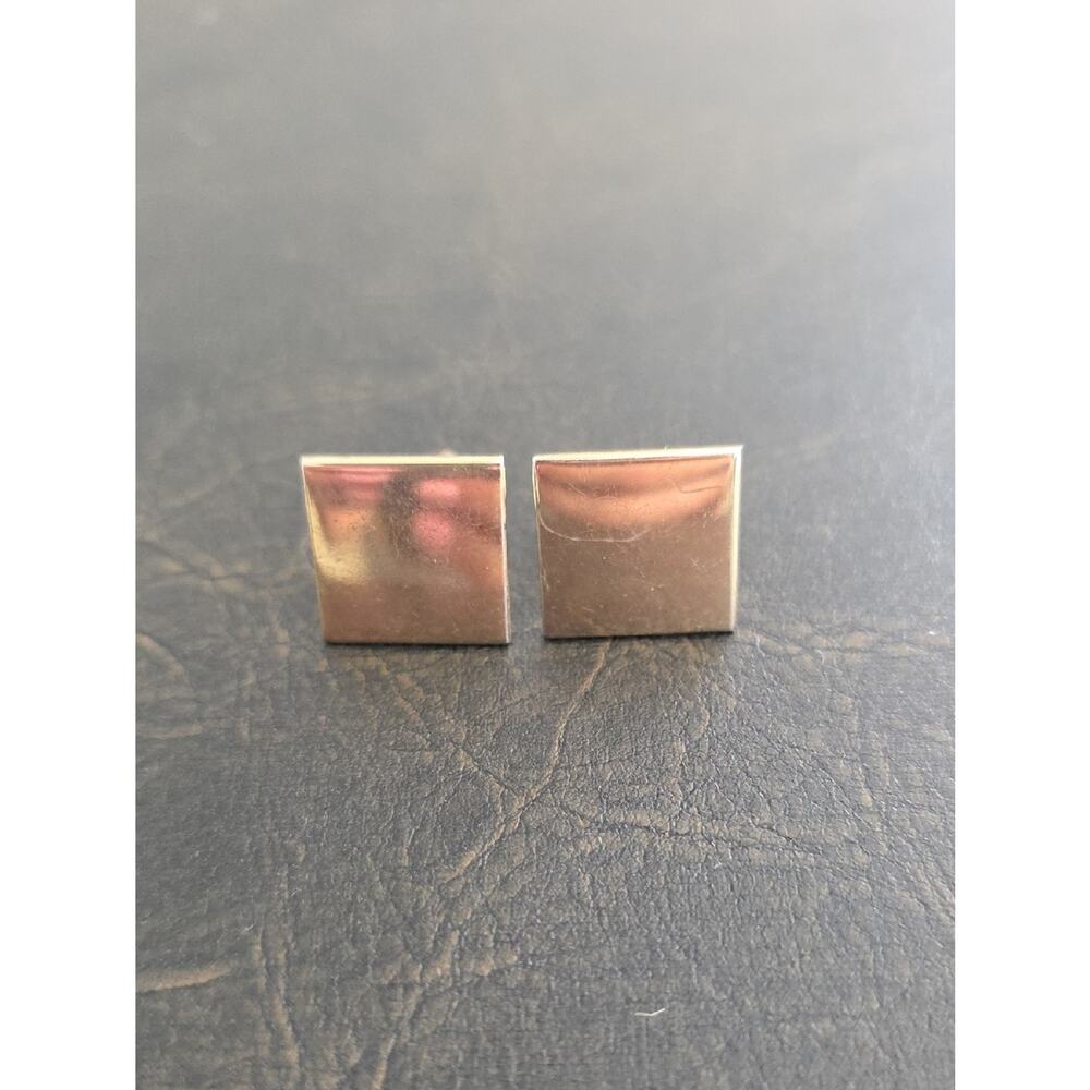 Vintage Square Anson Cuff Links Gold Tone or 12K Gold Filled Old Money